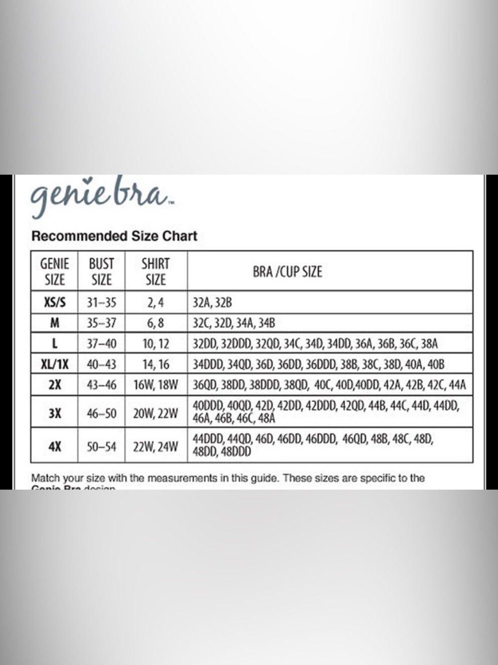 Genie Bra Comfort Seamless Wireless Bra in Nude Size 1X - Picture 5 of 5